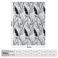 thumbnail image 4 of Fenyluxe Fine Foliage Lace Print Throw Blanket, Flannel with Excellent Hand Feel for All Seasons, Lightweight and Anti-Wrinkle 40x50in, 4 of 6