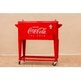 thumbnail image 3 of Leigh Country CP 98126 Metal 80 Qt. Coca-Cola Outdoor Patio Cooler with Tray - Red, 3 of 6