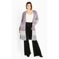 thumbnail image 2 of Avenue Women's Plus Size Elise Color Block Knitted Cardigan, 2 of 2
