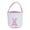 Pink, variant on HOMYL Easter Basket Decorations Canvas Easter Bucket for Kids Boys Girls Celebrate Green