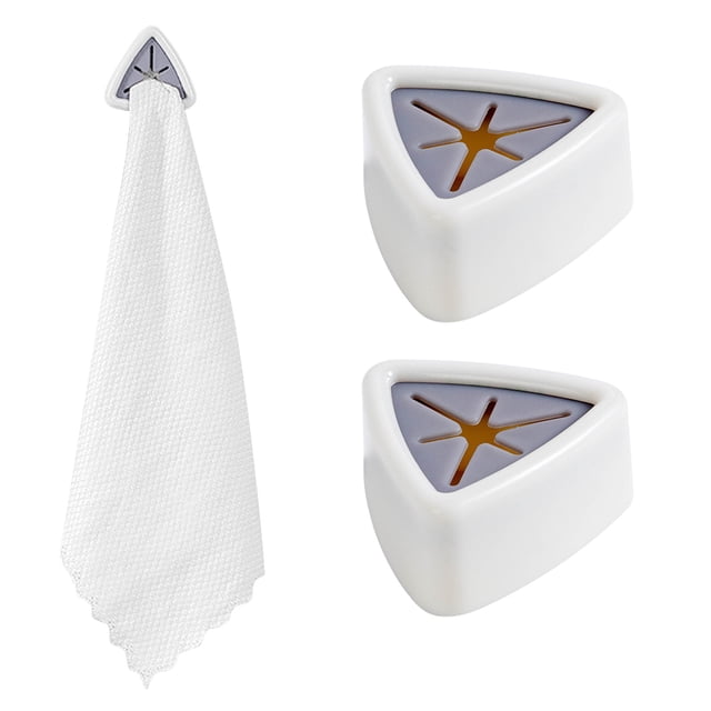 Towel Stopper Dish Cloth Hook Perforated Rag Stopper Hand Towel Storage Bathroom Organizer Hook Rag Storage Rack