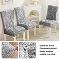 thumbnail image 5 of Decorative Retro Paisley Bohemian Dining Chair Covers Set of 4 Vintage Floral Ethnic Colorful Pattern Washable Polyester Stretch Slipcovers Removable Protector for Elegant Home, 5 of 7