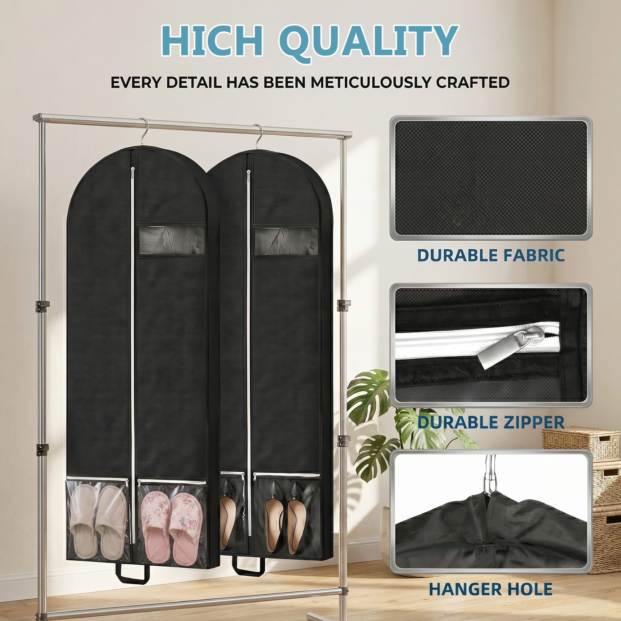 INCTUO 50-Inch Garment Bag for Travel photo 6