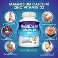 thumbnail image 6 of Toplux Magnesium Zinc Vitamin D3 Calcium - Support Bone & Muscle Health, Immune System 100 Tablets, 6 of 6