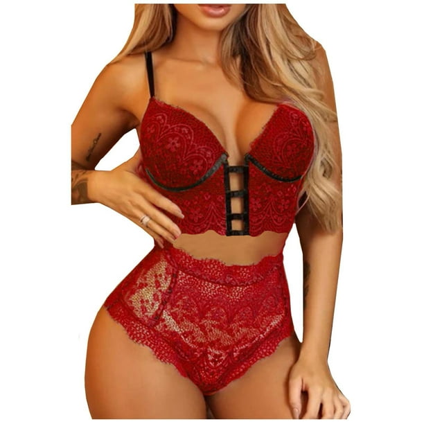 New Sexy Lace Non wired Bras Panties set wireless Bra panty Terno