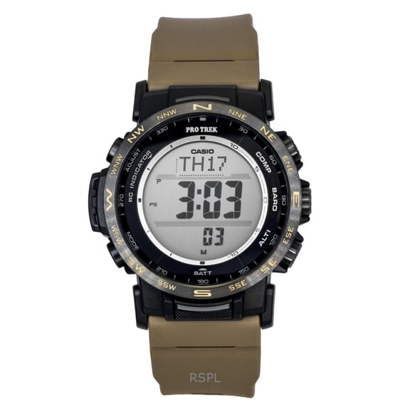 Casio Pro Trek Digital Bio-Based Resin Solar PRW-35LD-5 100M Men's Watch