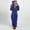 02-Blue, variant on Womens Plush Hooded Jumpsuit Solid Color Sherpa Fuzzy Pajamas Long Sleeve Cute Cat One Piece Rompers Winter Warm Sleepwear Watermelon Red M