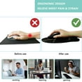 thumbnail image 2 of LQCrafK Mouse Pad with Wrist Support, Ergonomic Mouse Pad with Memory Foam Wrist Rest Cushion, Non-Slip Rubber Base Gaming Mice Pad for Home Office Computer Laptop, Flowers, 2 of 14