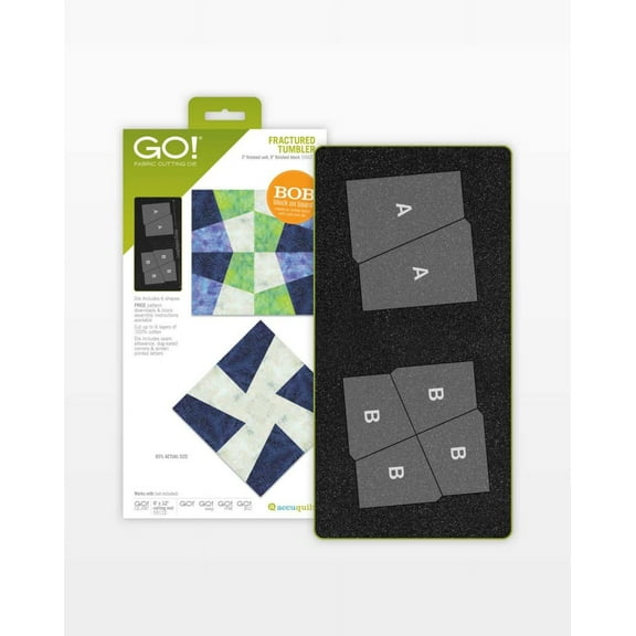 Accuquilt GO! Fractured Tumbler-3" Finished Die
