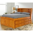 thumbnail image 4 of OS Home and Office Furniture 82121K6-22 Solid Pine Bed in Warm Honey Brown, 4 of 6
