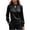 *Black, variant on ClodeEU Button Down Shirts for Women, Satin Silk Shirts for Work, Basic Tops V Neck, Fashion Blouse Brown,Womens Plus S
