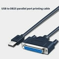 thumbnail image 3 of USB to 1248 DB25 25-Pin Parallel Printer Female Adapter Cable Cord, 3 of 10