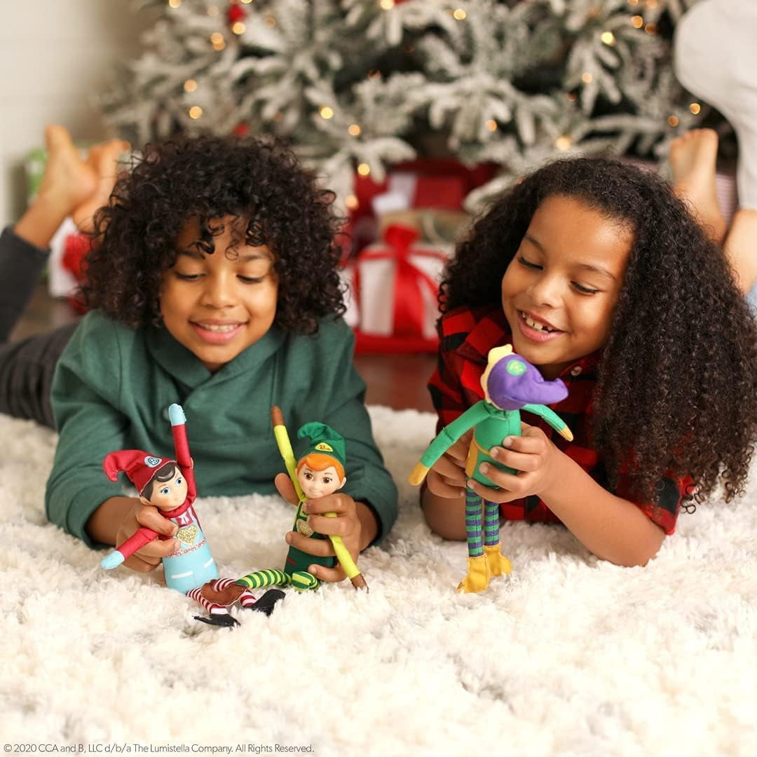 The Elf on the Shelf Elf Mates Tri-Pack and Elf Pets Mini Mystery Figure