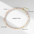 thumbnail image 4 of Boho Beaded Choker Necklace for Women, Gemstone Choker Natural Stone Freshwater Pearl Surfer Necklaces 14K Gold Plated Summer Beach Handmade Jewelry, 4 of 13