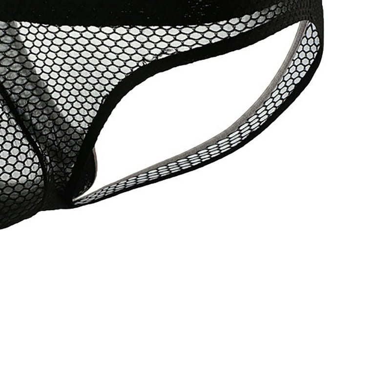 XMMSWDLA Men's See Through Fishnet Boxer Briefs Underwear Lingerie