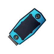 Chalk Belt Clip, Use with Chalk Case, Pool Billiard Cue Chalk Fixed Clip, Aluminium Chalk Carrier Clip, Practical Tool , Blue and BK