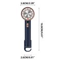thumbnail image 4 of Precios de Liquidación, Ventilador de mano ajustable, bajo nivel de ruido, recargable por USB, para exteriores e interiores, portátil, color azul Akmoler, 4 of 7