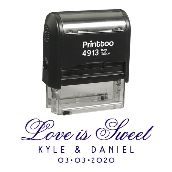 Custom Self Inking Signature Stamp Personalized Logo Stamper Proposal Gift Idea-W2