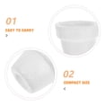 thumbnail image 4 of 6 Pcs Balles en Plastique Mousse Ps pour Activités Artistiques Blanc Rond 2.75x2.75x2.16 Po, 4 of 9
