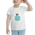 thumbnail image 3 of Boston Terrier Pockets Cute Toddler Tshirts for Boys Girls (White, 3T), 3 of 5
