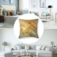 thumbnail image 5 of Acheng Gold and Blue Abstract Art Short Plush Pillowcase Set of 2 White, 5 of 7