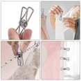 thumbnail image 5 of 60 Pcs Clothes Pegs Stainless Steel Laundry Pins Clips Cloth Washing Line Metal Clip Windproof Hanger Clip Silver Strong Elasticity, 5 of 5