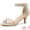 Beige, variant on Women's Kitten Heel Ankle Strap Sandals for Fashionable Occasions Red 8.5