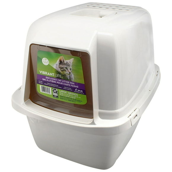 Bac à litière pour chats fermé Vibrant Life 19,25 po x 14,75 po x 16,50 po
