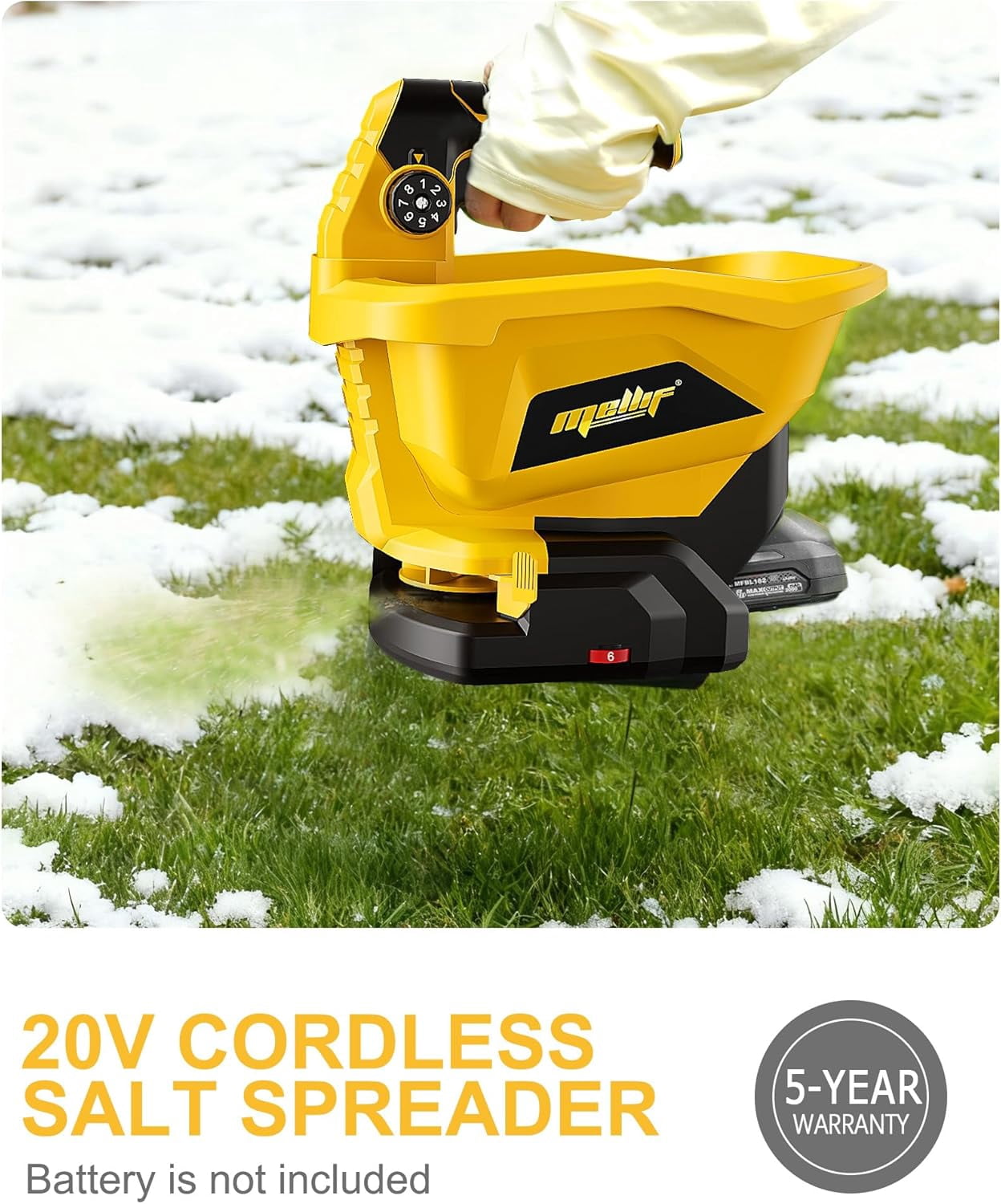 Scotts Wizz Battery-Powered Handheld Spreader Fertilizer, Seed