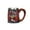 Red, variant on Retro Zircon Relief Dragons Mug, Exquisite Stainless Steel Beer Mugs Coffee Cup Tea Mug, D&D Mythical Designs for Bar Home Decoration, 450ml/15oz