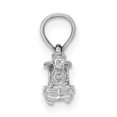 thumbnail image 2 of FJC Finejewelers 14k White Gold White 3d Miniature Train Charm, 2 of 7