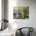 thumbnail image 4 of Acheng Claude Monet Canvas Wall Art - Garden Of Montgeron In Giverny Print - Impressionism Garden Painting - Natural Landscape Wall Decor for Bedroom Dathroom  16x12in, 4 of 6