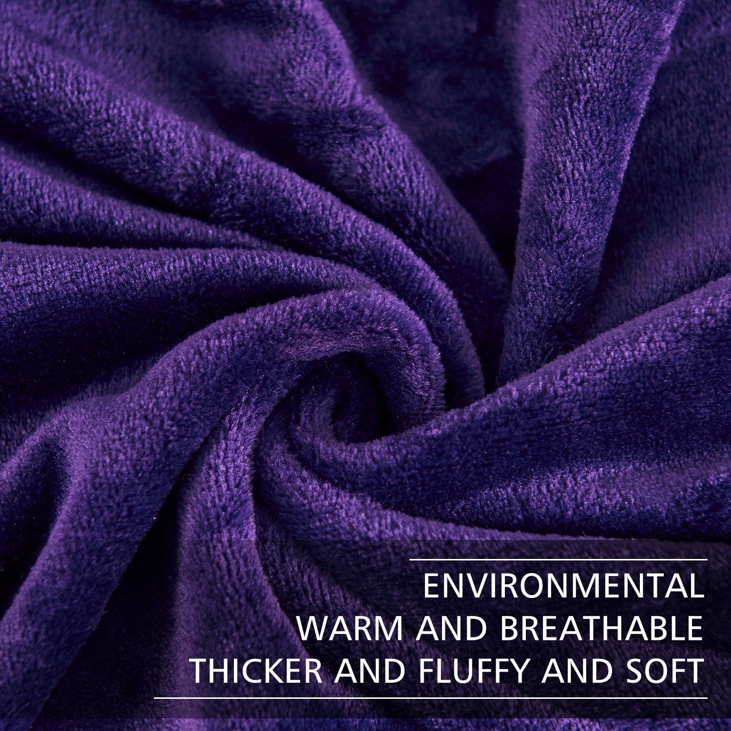 JML Throw Blanket 50"x60" Soft Cozy Flannel Fleece Throw Blanket for Sofa Couch Bed