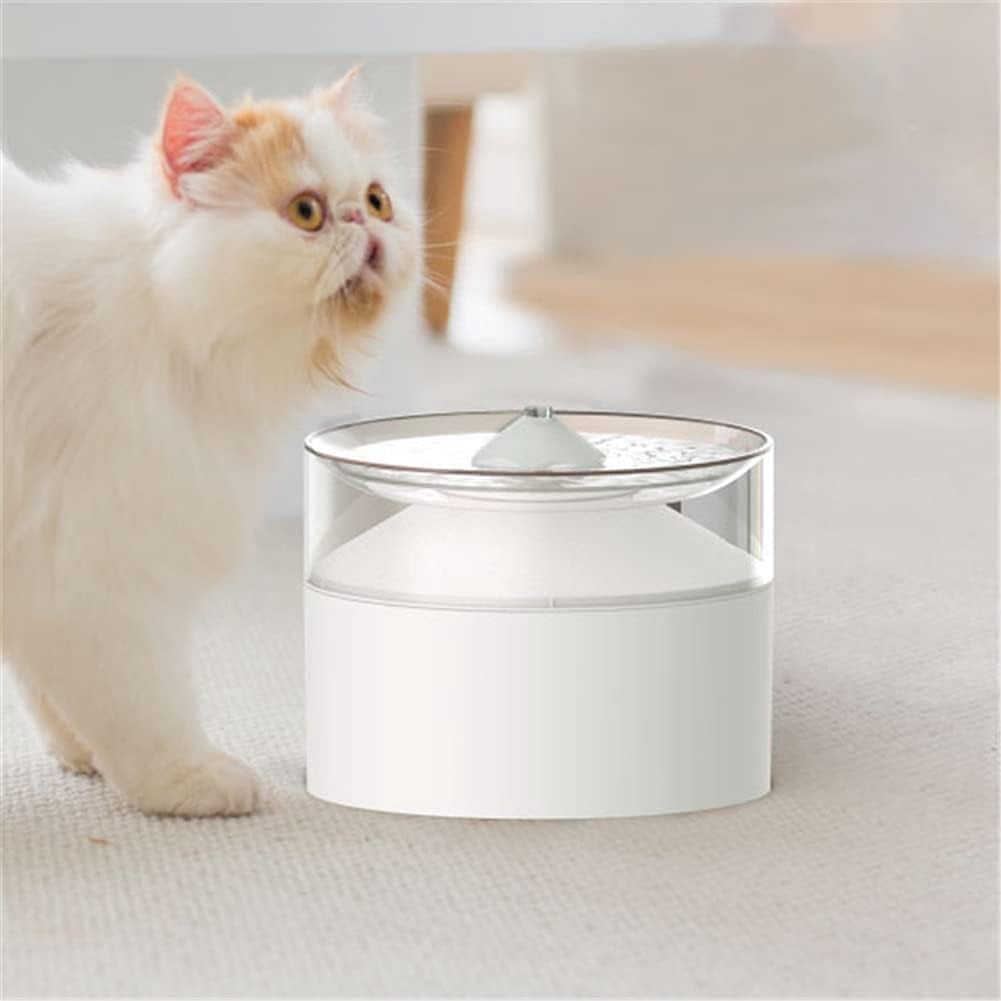 Automatic Cats Water Bowl Fountain for Pets Dog Water Dispenser Large Drinking Bowl Cats Drink (Color : Blue) (White)