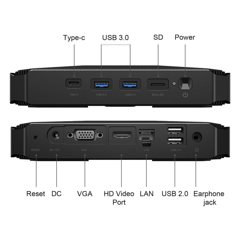 CHUWI HeroBox Mini PC Gaming Desktop Computer,Windows 11,256GB SSD