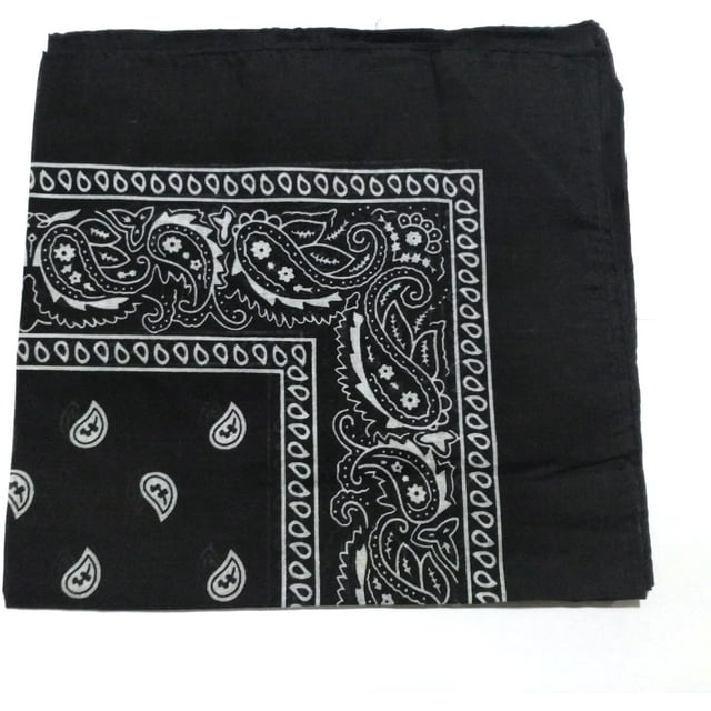 12 Pack(une Douzaine) Bandanas Cowboy en Coton Multi-Usages pour Hommes et Femmes