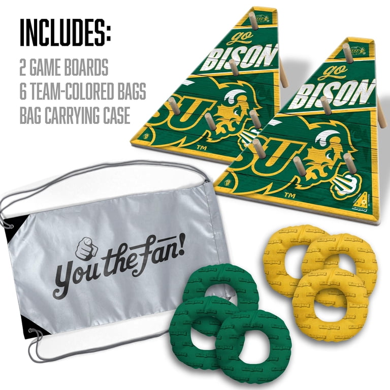 Juego RingBag De Los South Dakota Coyotes NCAA - Incluye 2 Tableros, 6 Bolsas Y Funda, Ideal Para Fans
