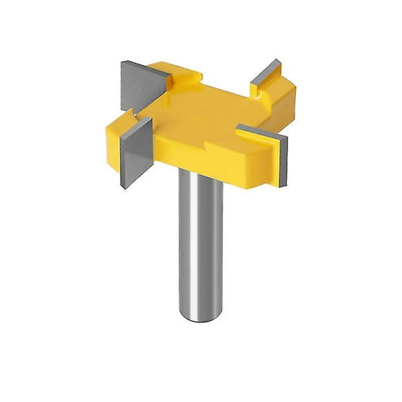 Shank Router Bit Cnc Milling Cutter, Woodworking Milling Cutter Planer Woodworking Tool(1pcs-yellow)