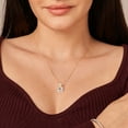 thumbnail image 2 of Lab Diamond Dangling Pendant Necklace For Women | 2 Carat IGI Certified Princess Shape | Paloma Two Stone Dangling Lab Diamond Pendant In 14K Yellow Gold | FG-VS1-VS2 Quality | Friendly Diamonds, 2 of 6