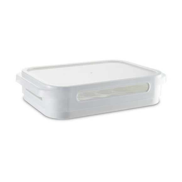 Baohd 24 Grids Egg Storage Box Dining Hotel Cafe Restaurant Kitchen Refrigerator Fridge Food Sealing Tray Case with Lid