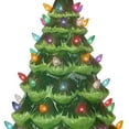 thumbnail image 5 of Milltown Merchants Green Ceramic Christmas Tree - 15.5" Large, Multicolor Lights, 5 of 5