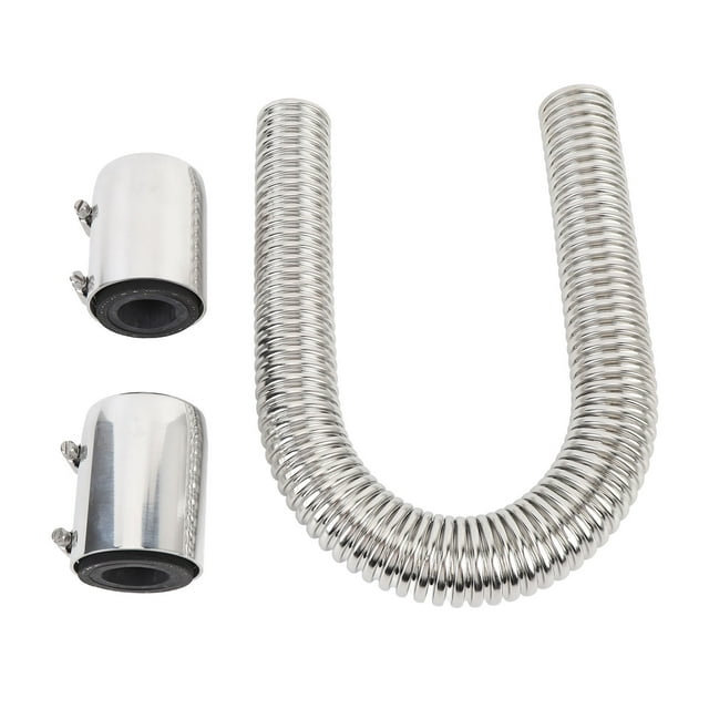 48 Inch Radiator Flexible Coolant Water Hose Kit with Cap Clamp Stainless Steel Universal Engine Cooling Water Hose Kit