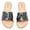 2307-7012Black, variant on Ataiwee Women's Flat Slide Sandals - Comfortable Cute Summer Flops.