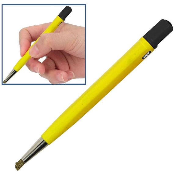 Brass Pencil Scratch Brush Removes Metals Rust & Dirt Jewelry Polishing Tool