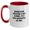 White/Red, variant on Funny Antique Book Collecting Gifts for Graduation Two Tone Coffee Mug, 'Antique Book Collecting Is Not A Hobby. It's A Post-apocalyptic Life Skill.' for Gifts from Friends or Family