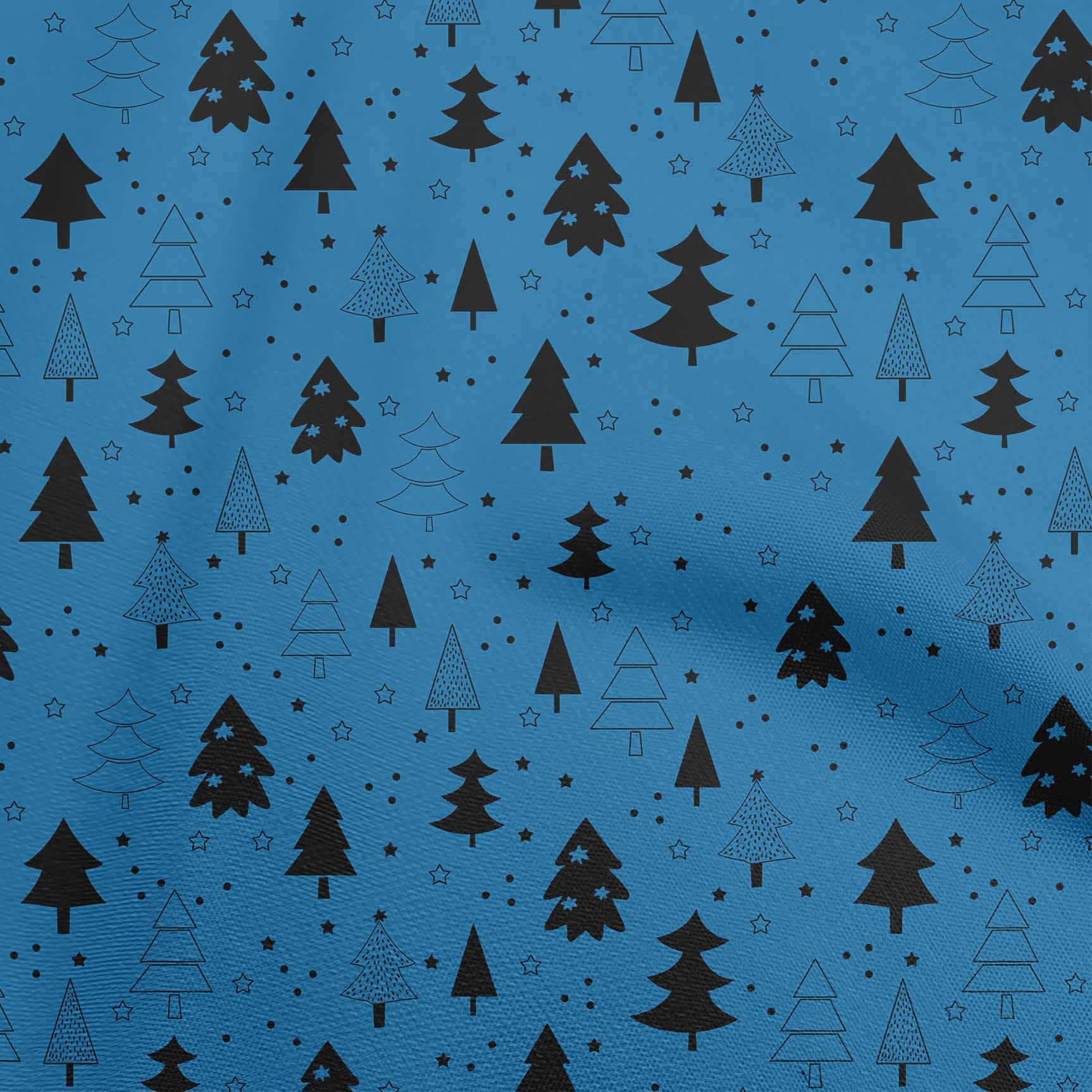 oneOone Velvet Orange Fabric Christmas Tree Quilting Supplies Print Sewing Fabric By The Yard 58 Inch Wide