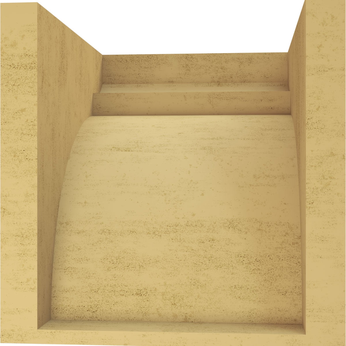 9"W x 9"D x 9"H Wide Yorktown Rough Cedar Woodgrain TimberThane Corbel, Primed Tan