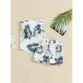 thumbnail image 4 of Bagilaanoe 2Pcs Toddler Baby Boys Short Pants Set Sleeveless Tie-Dye Print Hooded Tops + Shorts 6M 12M 18M 24M 3T Kids Casual Summer Outfits, 4 of 8