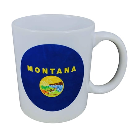 Mug - State Flag Montana - USA | Coffee Tea Drinkware, Souvenir Gift, Collectible Keepsake, Home Office Use