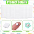 thumbnail image 3 of 5 Sheets Foam Adhesive Squares, 2000PCS Double Sided Self Adhesive Precut Squares Strips FoamTape for Crafts Office Supplies DIY Crafting Scrapbook, 3 of 3